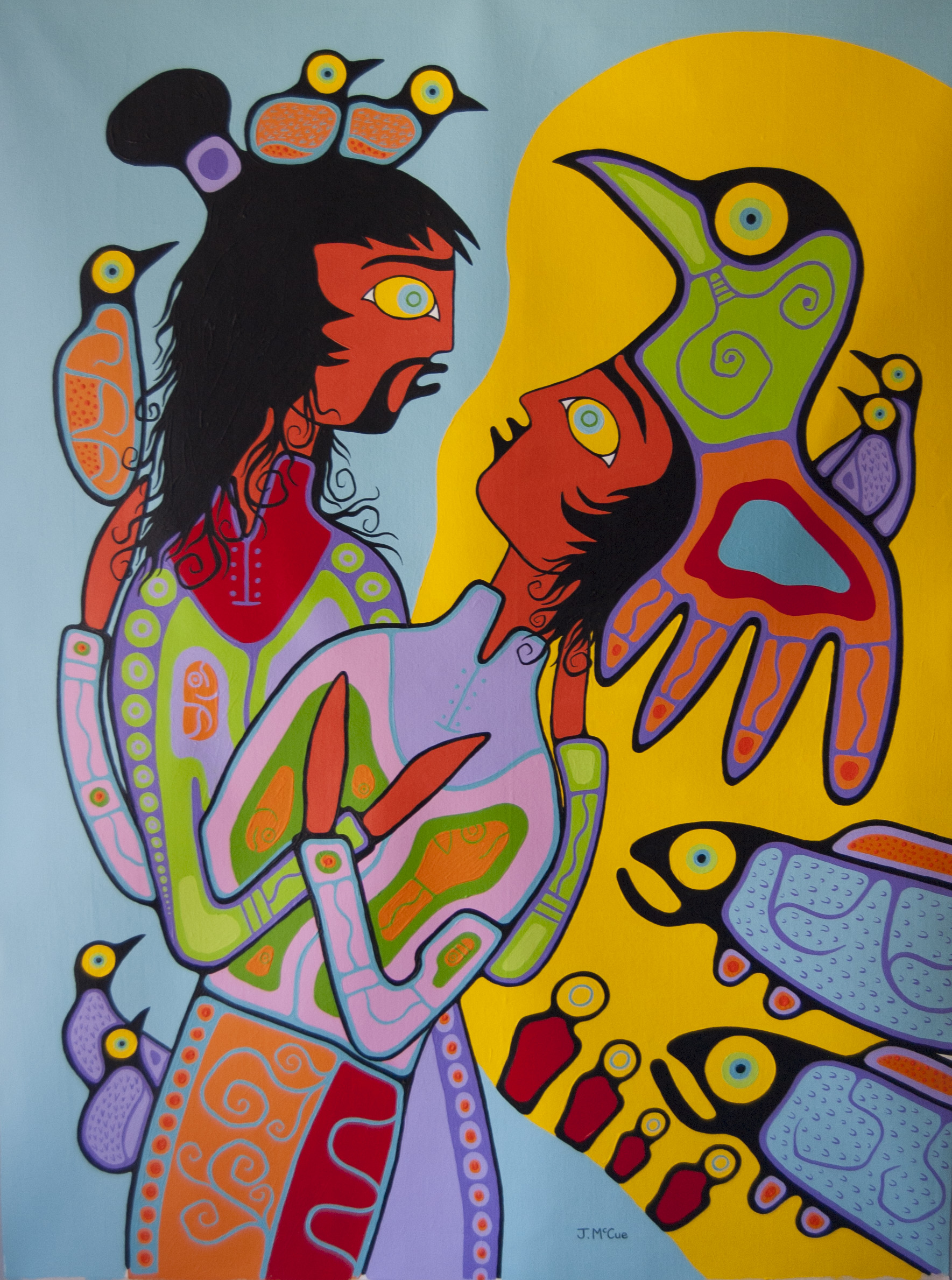 “Nurture” Acrylic on canvas 70” x 52”